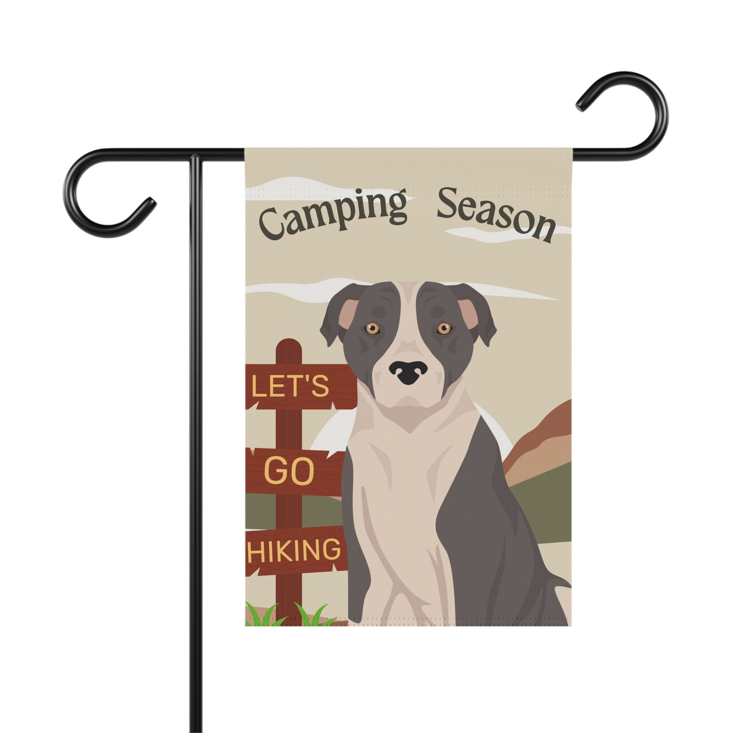 American Staffordshire Terrier Dog Camping Garden Flag