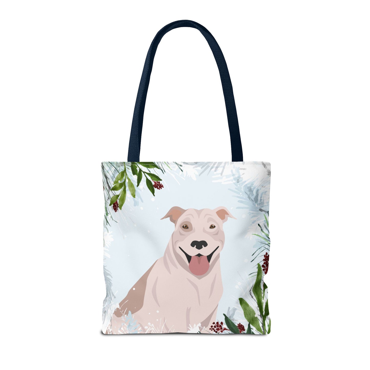 Pit Bull Dog Christmas Holiday Tote Bag 16x16
