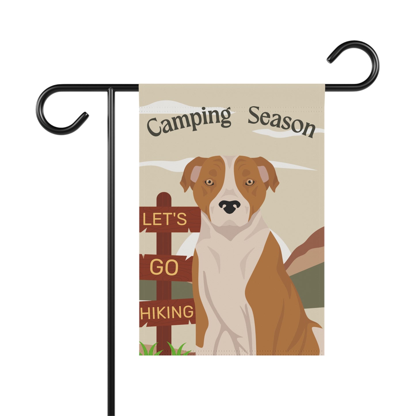 American Staffordshire Terrier Dog Camping Garden Flag