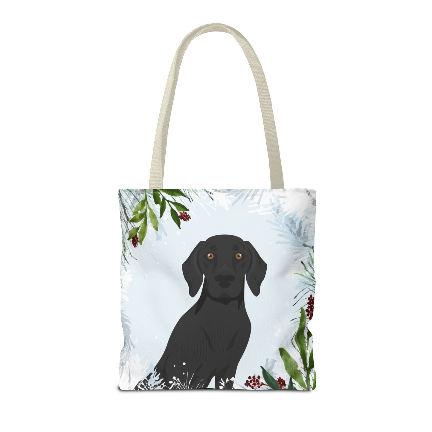 German Shorthaired Pointer Dog Christmas Holiday Tote Bag 16x16