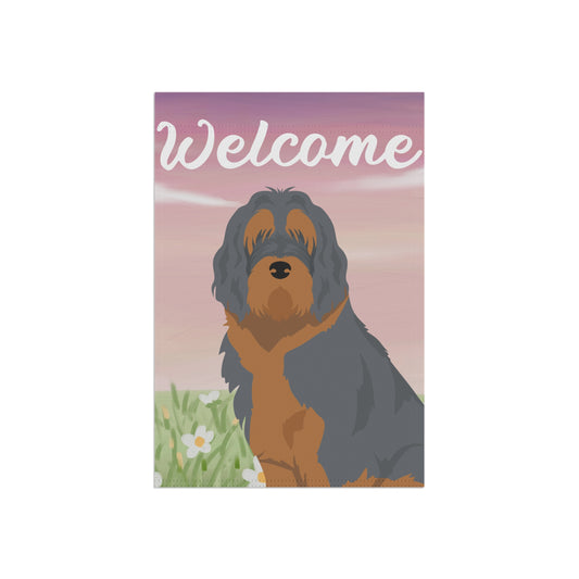 Otterhound Dog Welcome Garden Flag