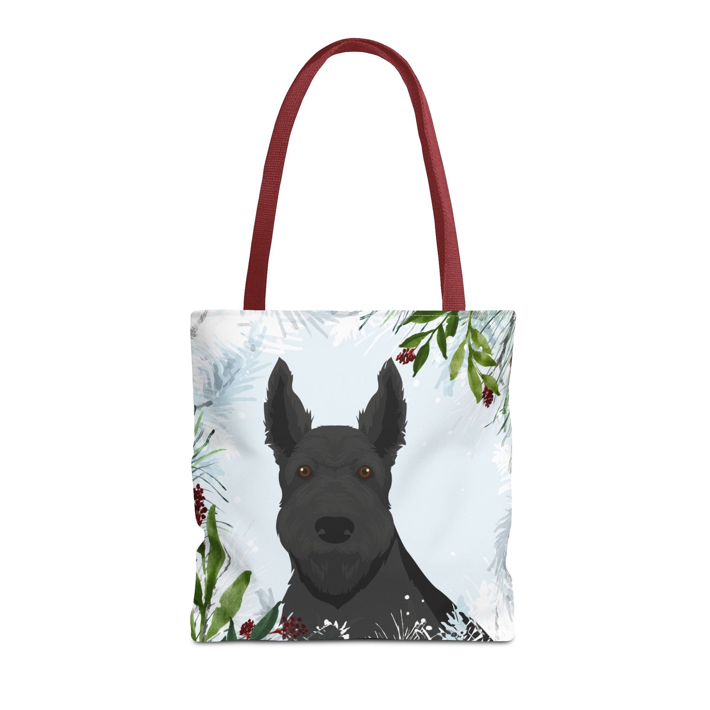 Scottish Terrier Dog Christmas Holiday Tote Bag 16x16