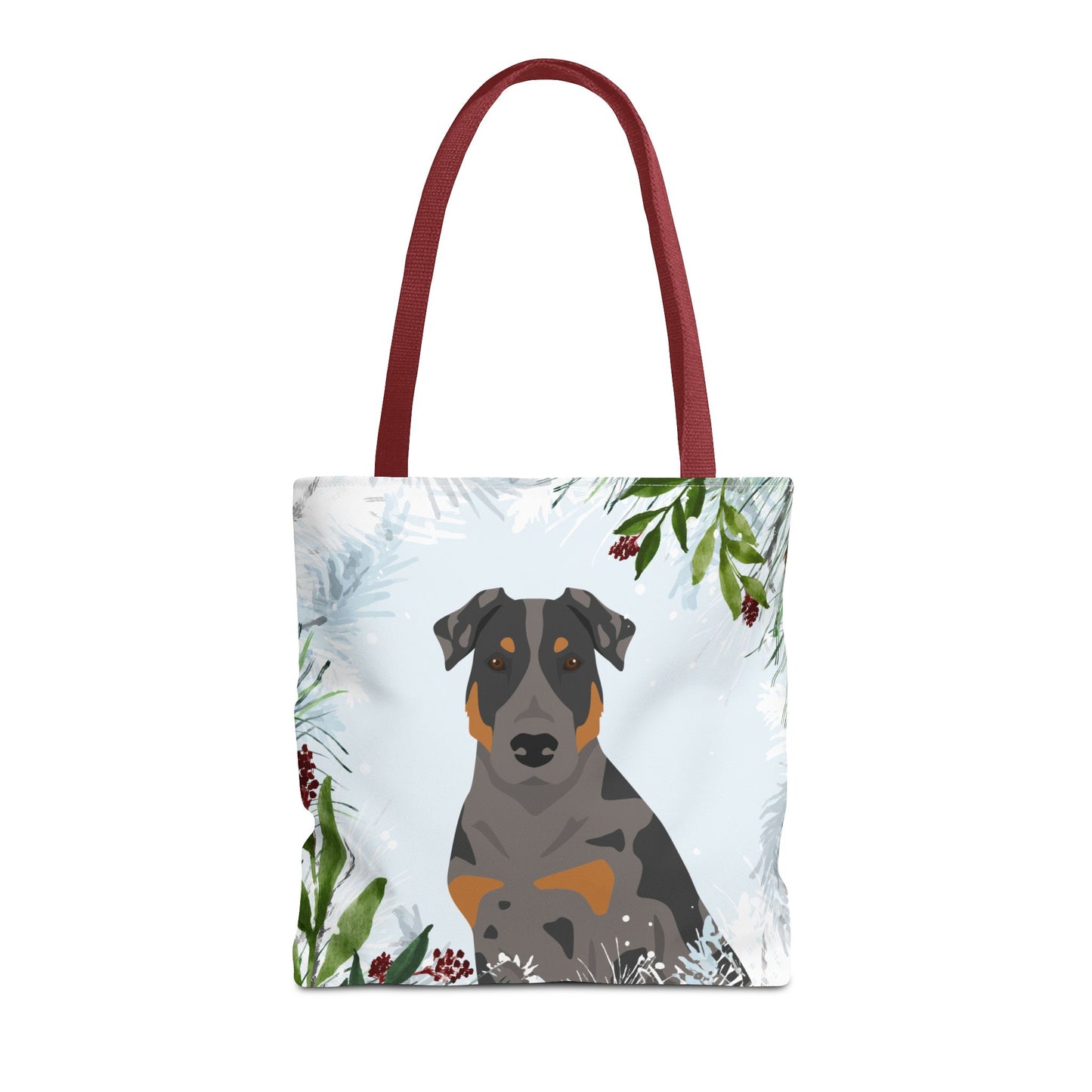 Beauceron Dog Christmas Holiday Tote Bag 16x16
