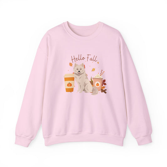 Nenets Herding Laika Dog Fall Halloween Unisex Heavy Blend Crewneck Sweatshirt