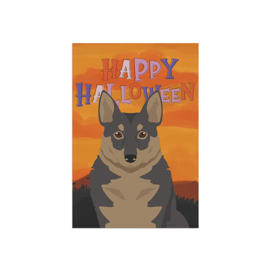 Swedish Vallhund Dog Halloween Garden Flag