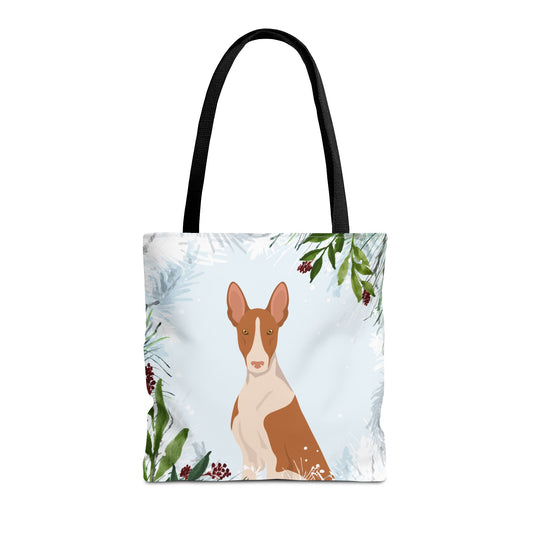 Ibizan Hound Dog Christmas Holiday Tote Bag 16x16
