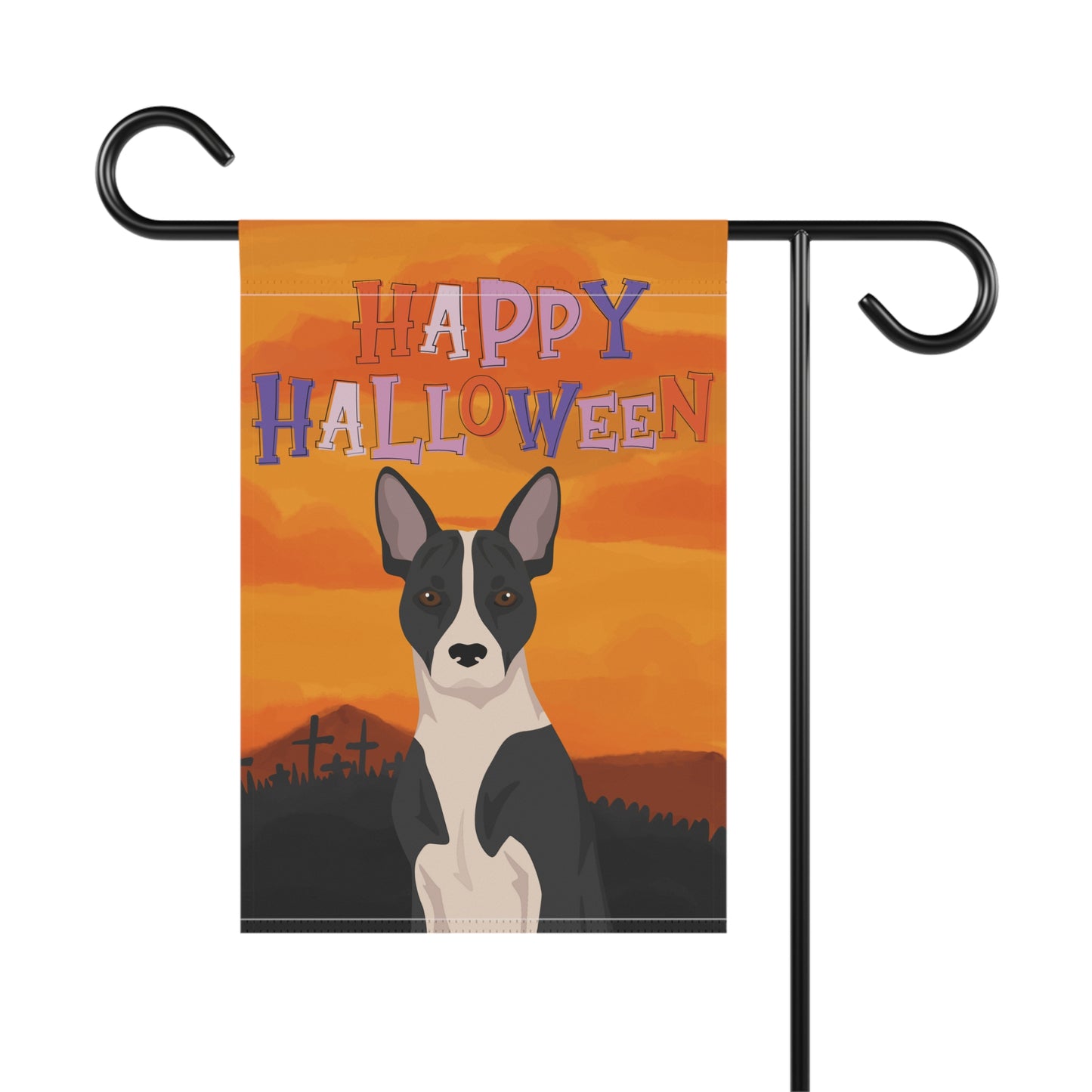 Telomian Dog Halloween Garden Flag