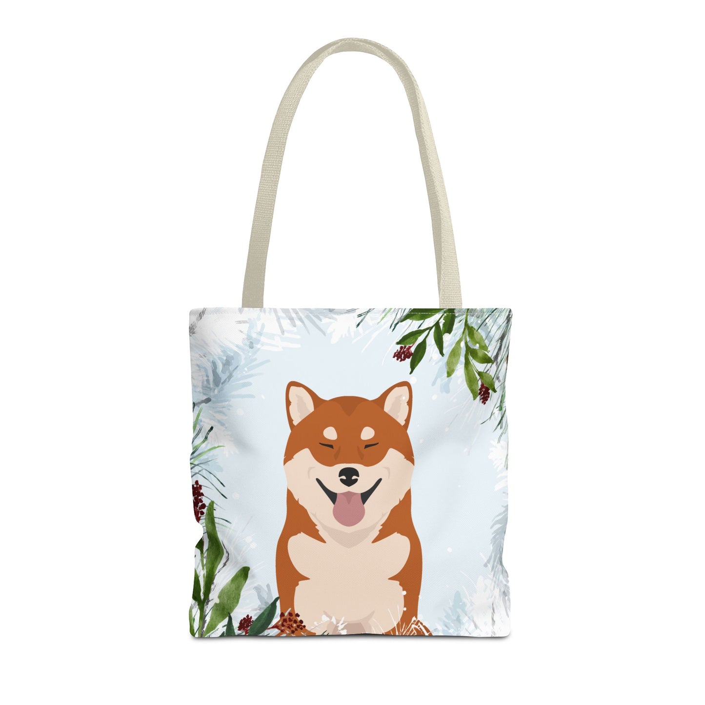 Shiba Inu Dog Christmas Holiday Tote Bag 16x16