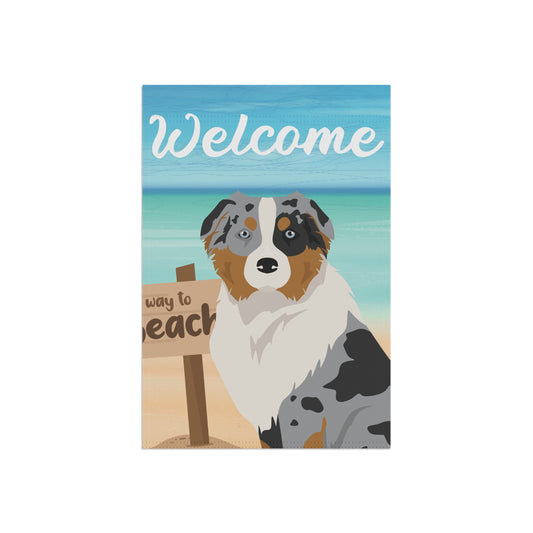 Australian Shepherd Dog Garden Flag