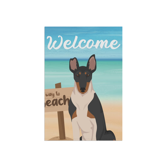 Smooth Collie Dog Garden Flag
