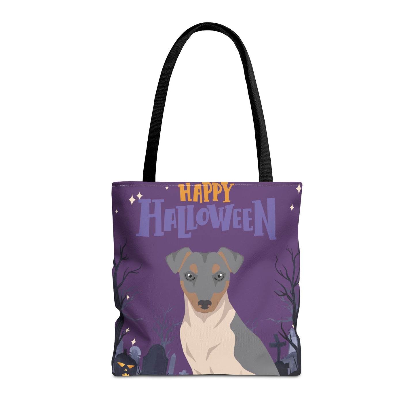 Brazilian Terrier Dog Happy Halloween Tote Bag 16x16