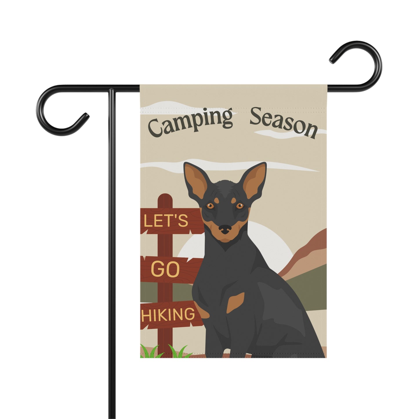 Xoloitzcuinti Dog Camping Garden Flag