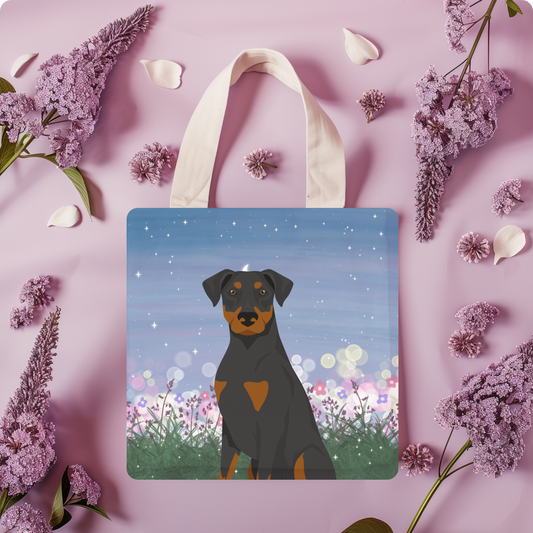 Dobermann Pinscher Dog Tote Bag 13x13
