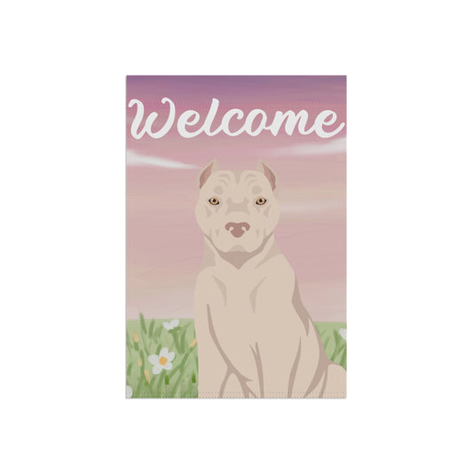 American Staffordshire Terrier Dog Welcome Garden Flag
