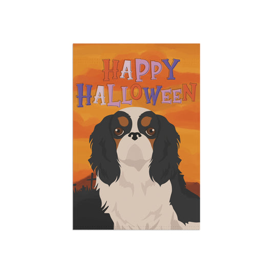 English Toy Dog Halloween Garden Flag