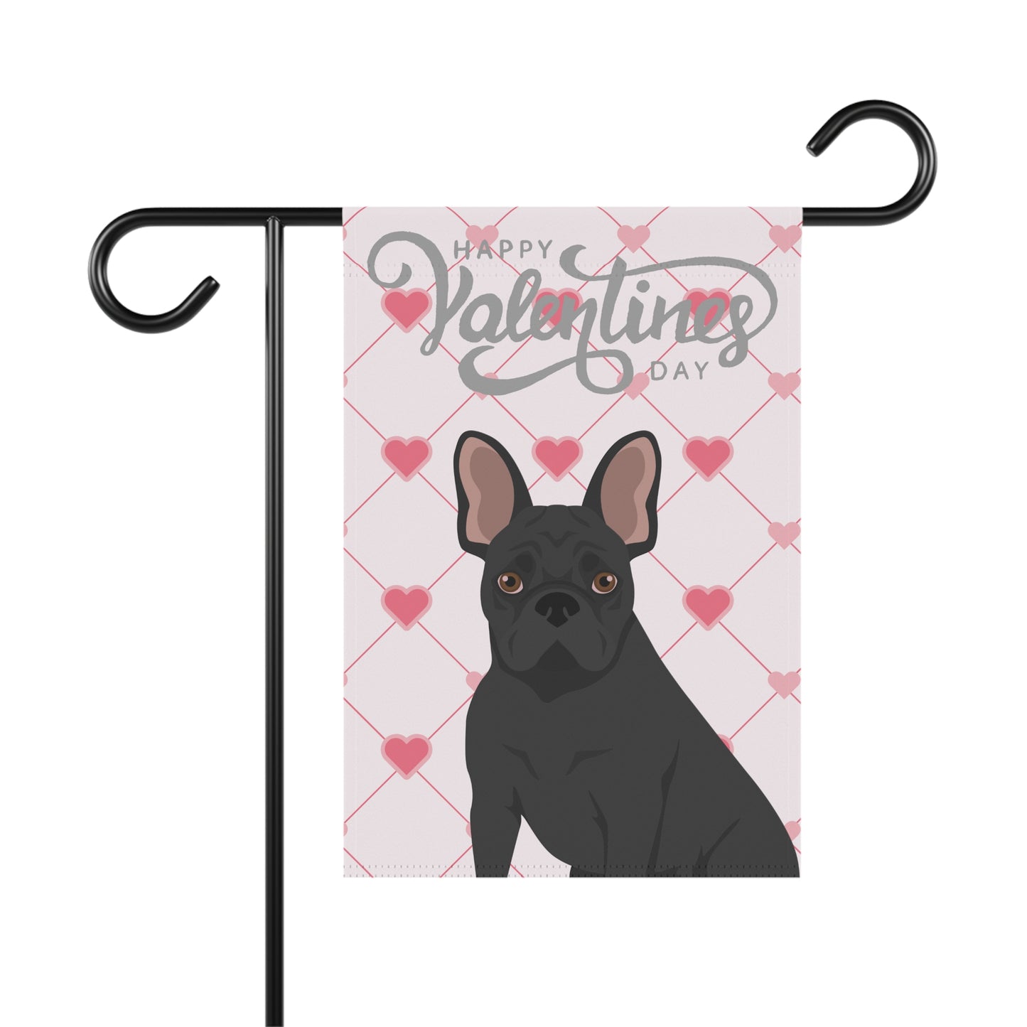 French Bulldog Dog Valentines Day Garden Flag