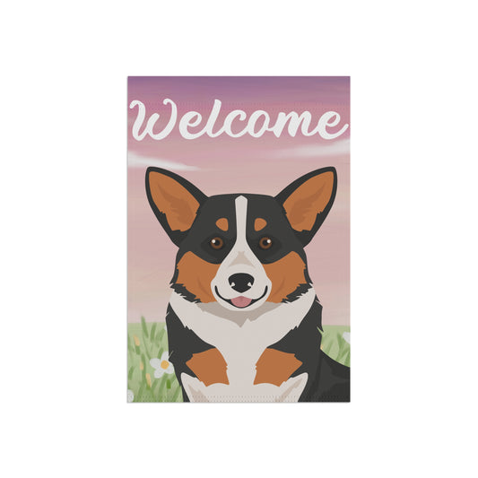 Pembroke Welsh Corgi Dog Welcome Garden Flag
