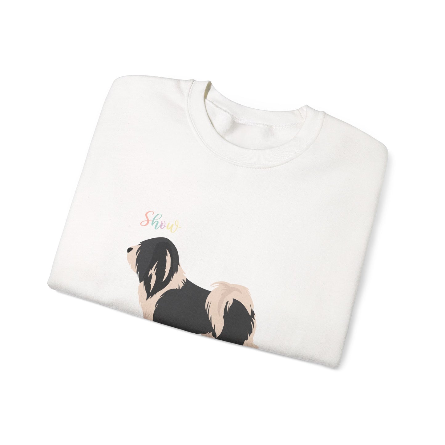 Tibetan Terrier Dog Unisex Heavy Blend Crewneck Sweatshirt