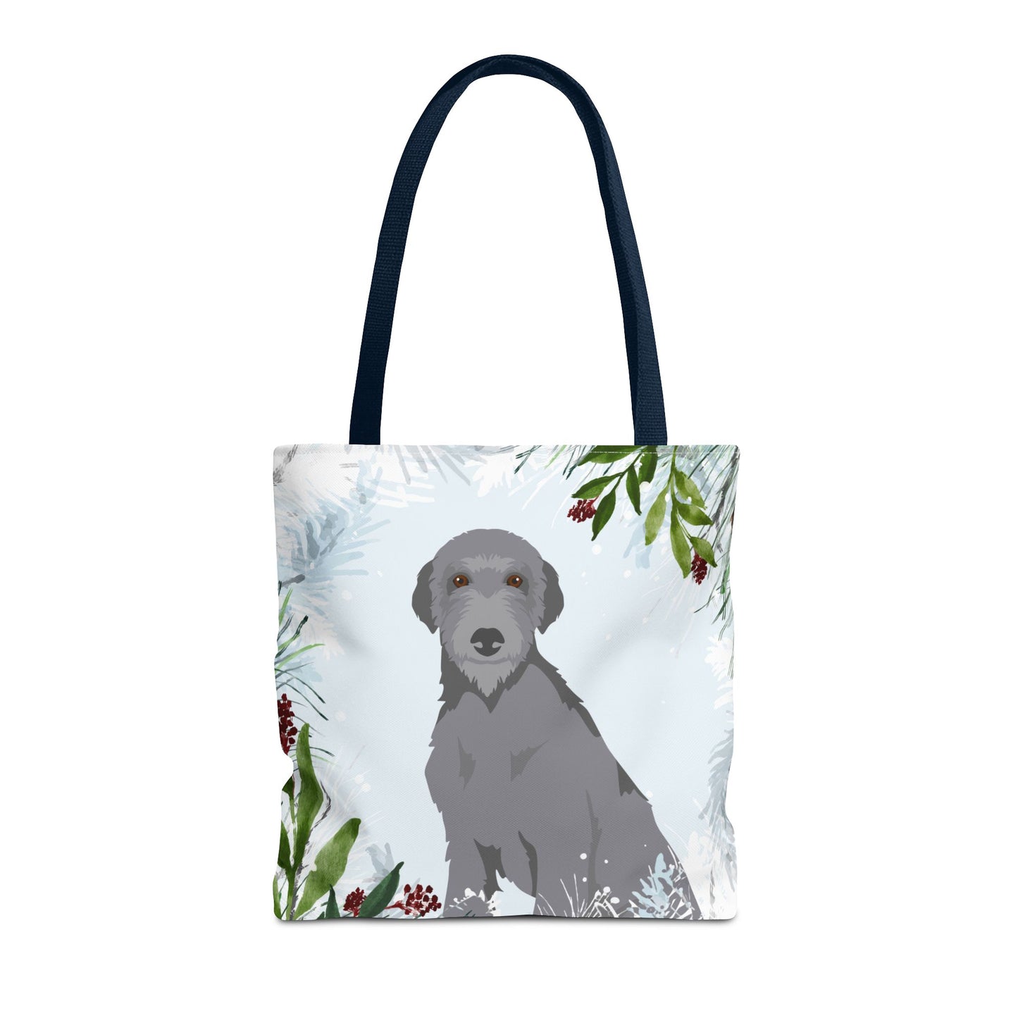 Scottish Deerhound Dog Christmas Holiday Tote Bag 16x16