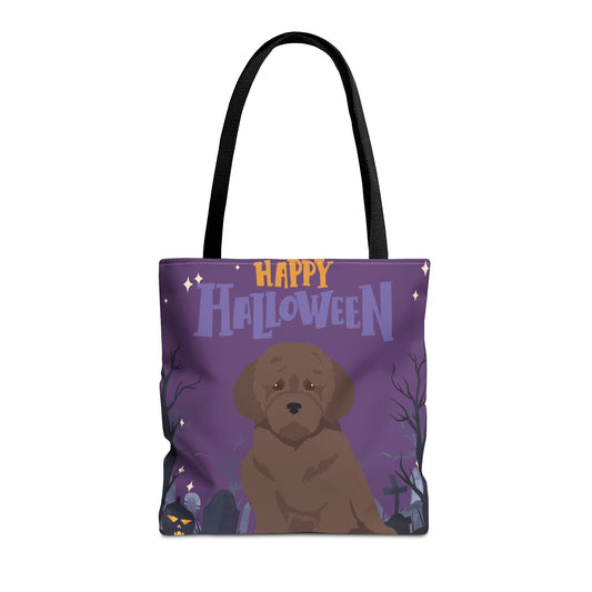 Lagotto Romagnolo Dog Happy Halloween Tote Bag 16x16