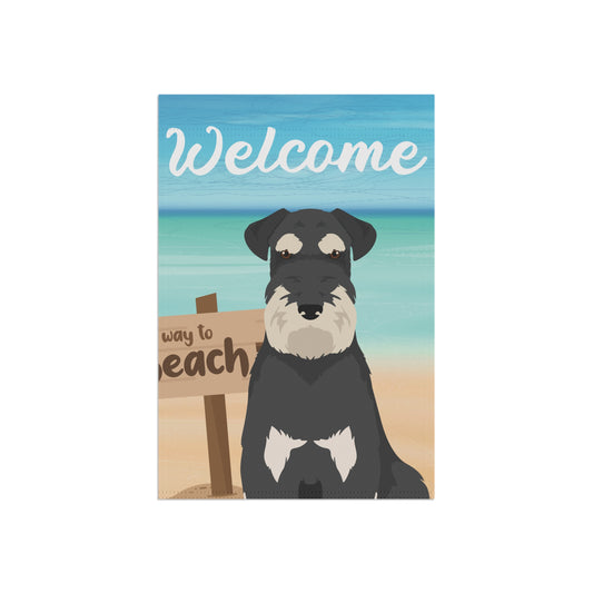 Schnauzer Dog Garden Flag