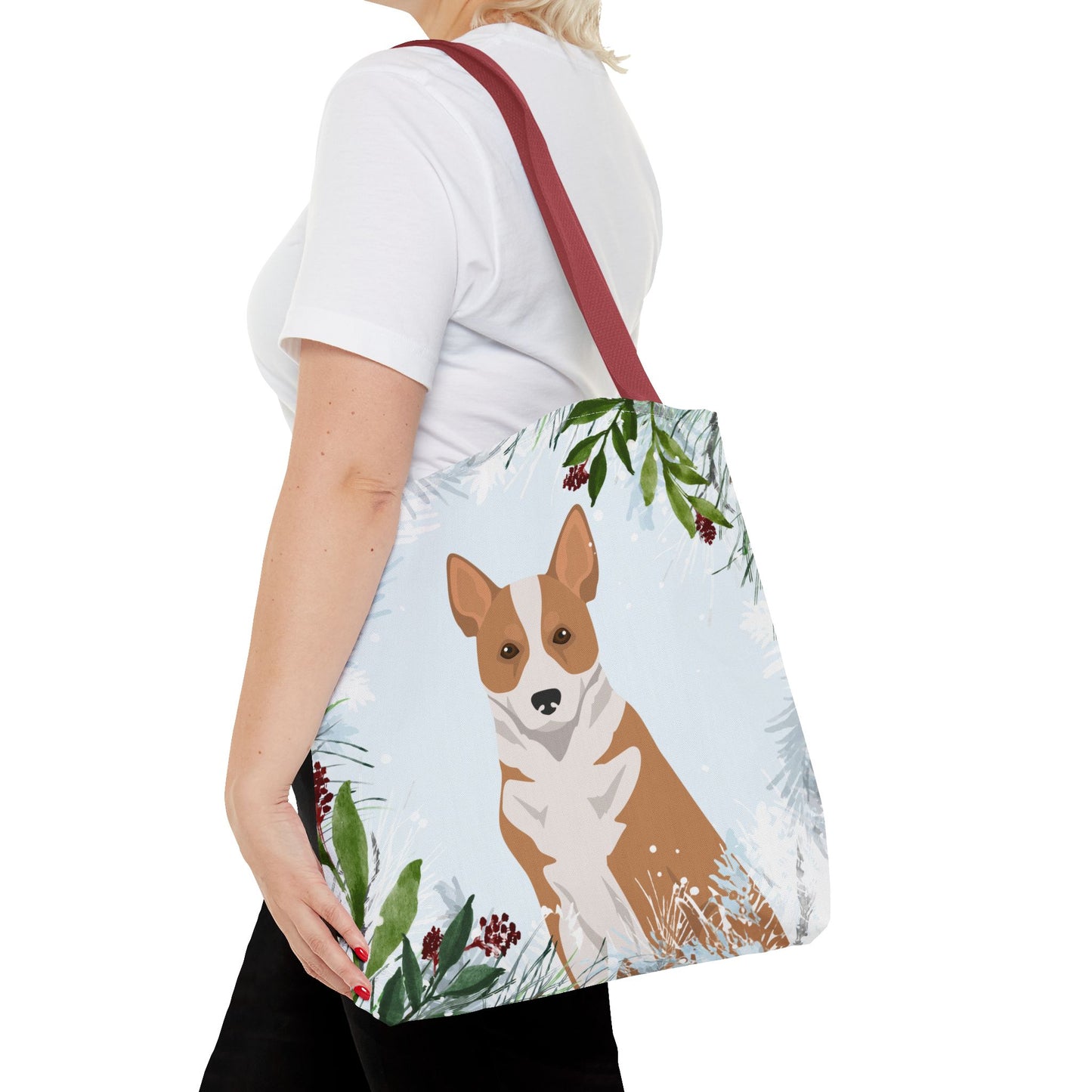 Canaan Dog Dog Christmas Holiday Tote Bag 16x16