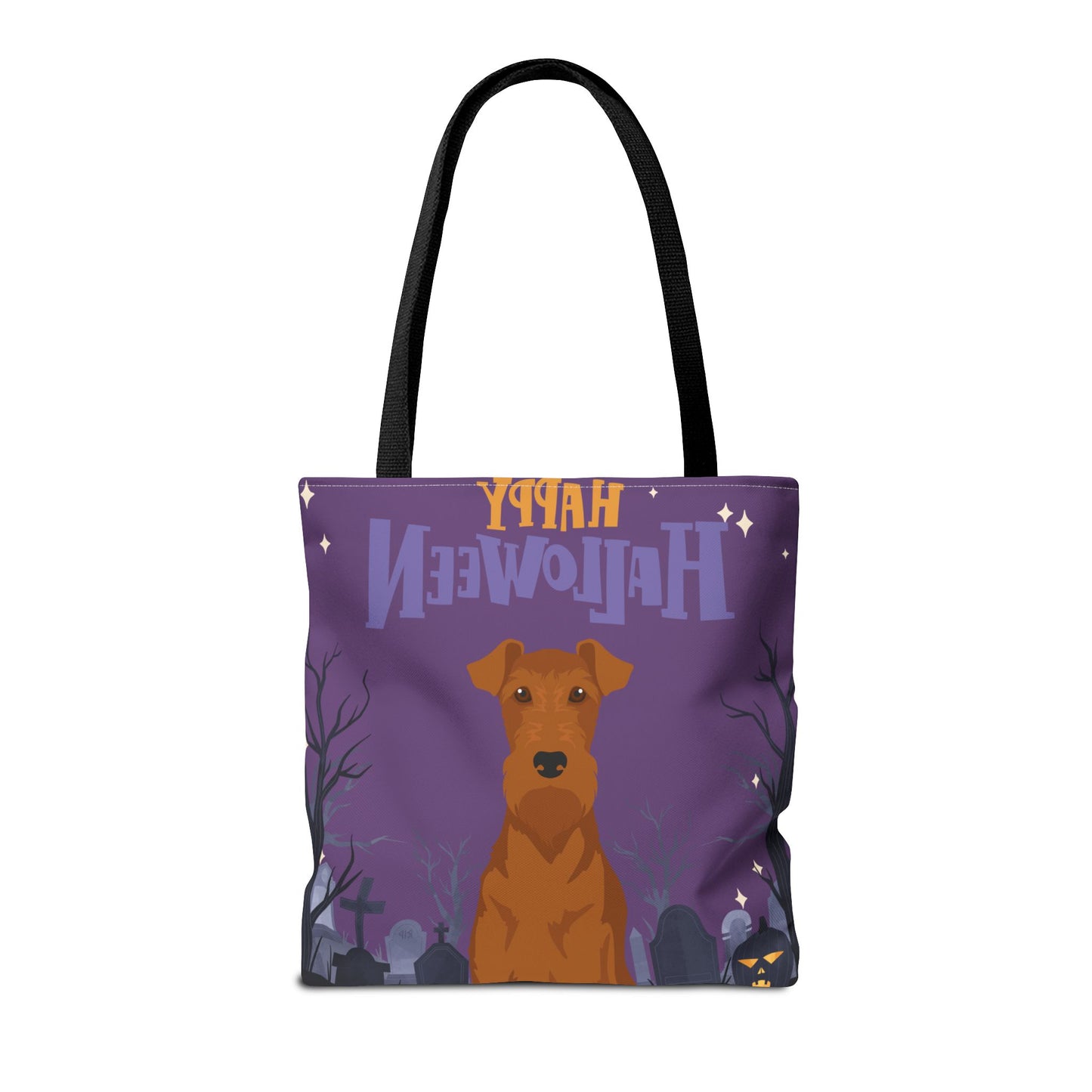 Irish Terrier Dog Happy Halloween Tote Bag 16x16