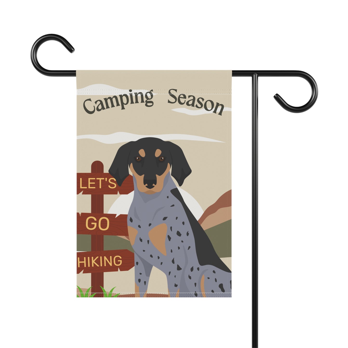 Copy of Bluetick Coonhound Dog Camping Garden Flag