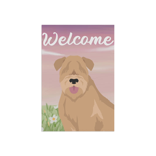 Soft Coated Wheaten Terrier Dog Welcome Garden Flag