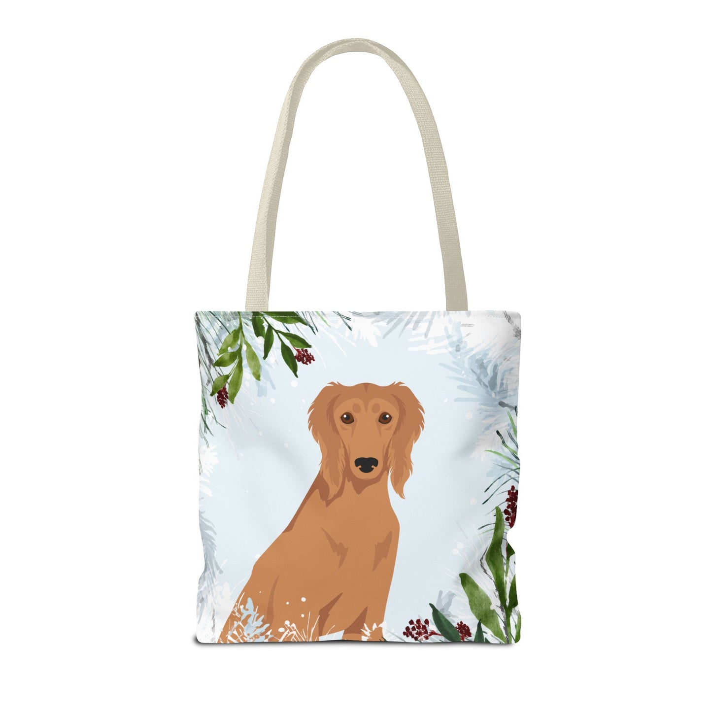 Saluki Dog Christmas Holiday Tote Bag 16x16