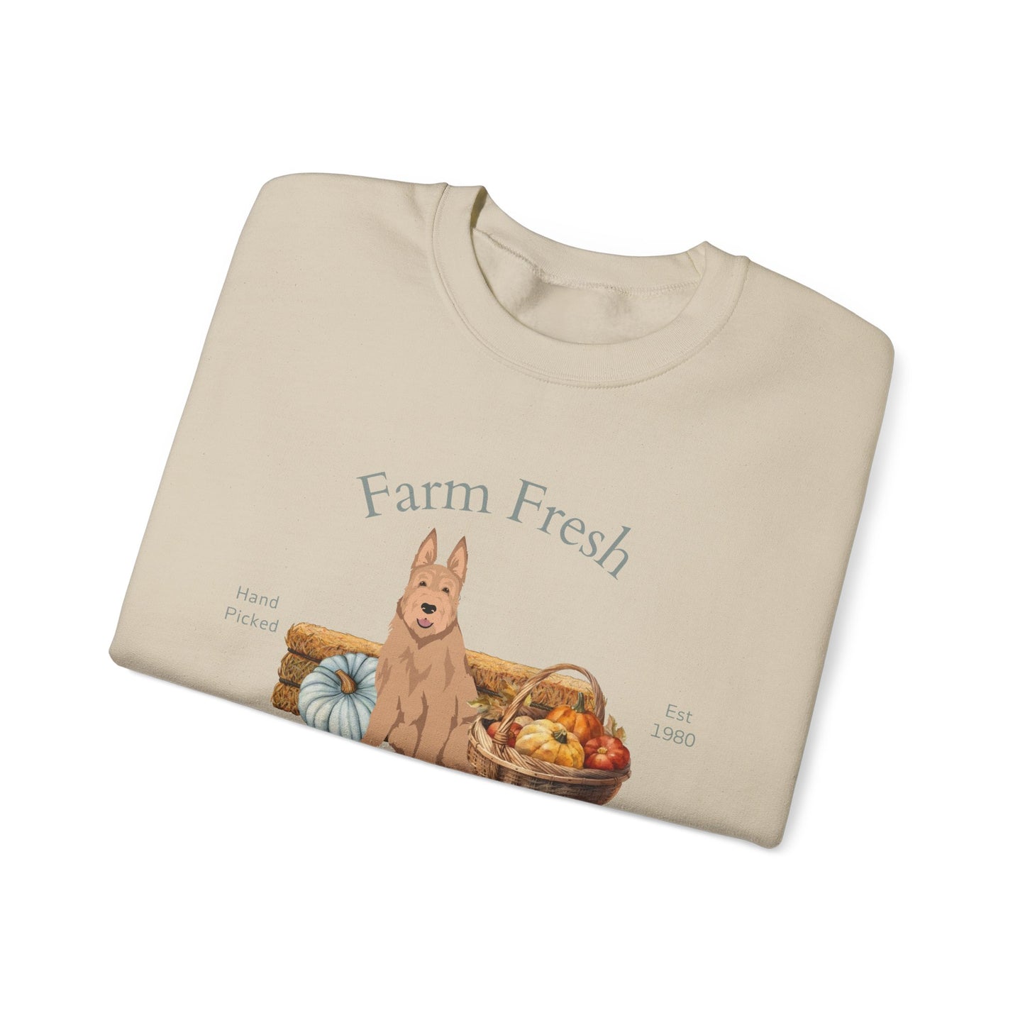 Berger Picard Dog Fall Farm Fresh Unisex Heavy Blend Crewneck Sweatshirt