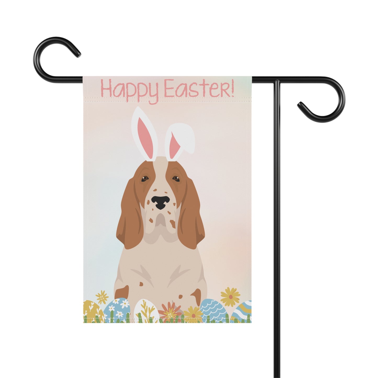 Bracco Italiano Dog Happy Easter Garden Flag
