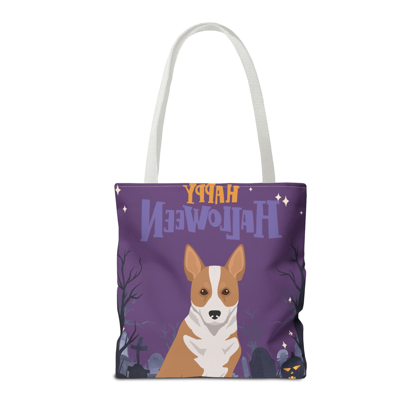 Canaan Dog Dog Happy Halloween Tote Bag 16x16