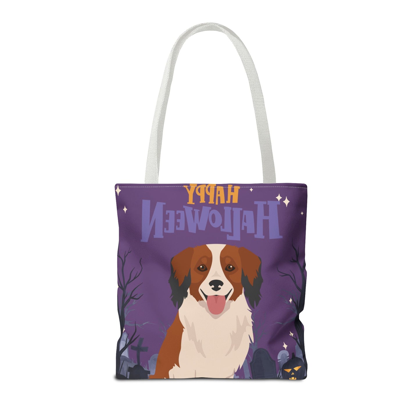 Kooikerhondje Dog Happy Halloween Tote Bag 16x16