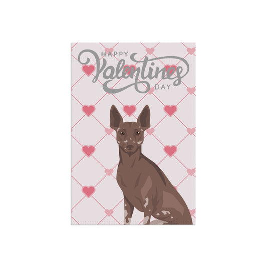 Peruvian Inca Orchid Dog Valentines Day Garden Flag