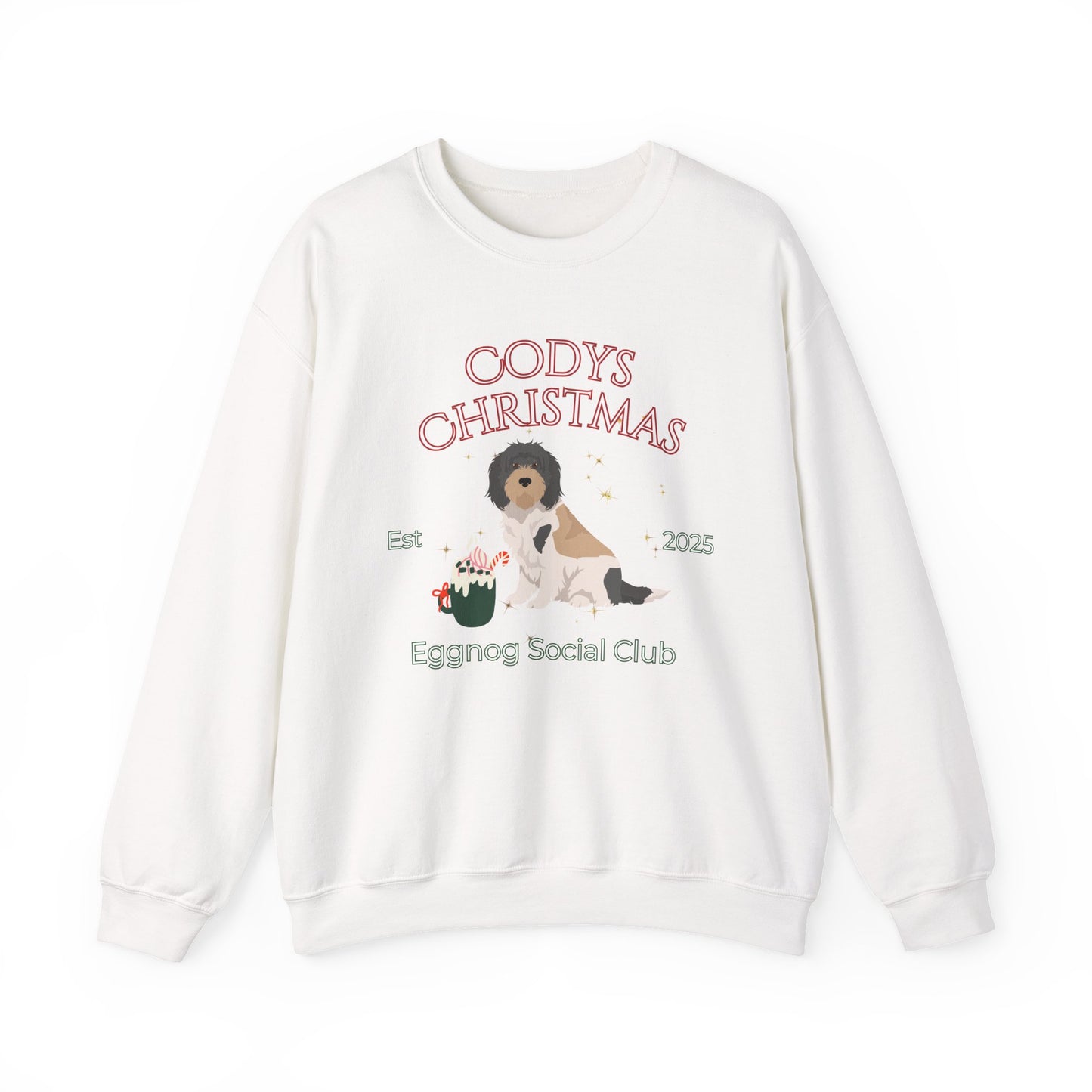 Grand Basset Griffon Vandeen Dog Christmas Social Club Unisex Heavy Blend Crewneck Sweatshirt Custom Name