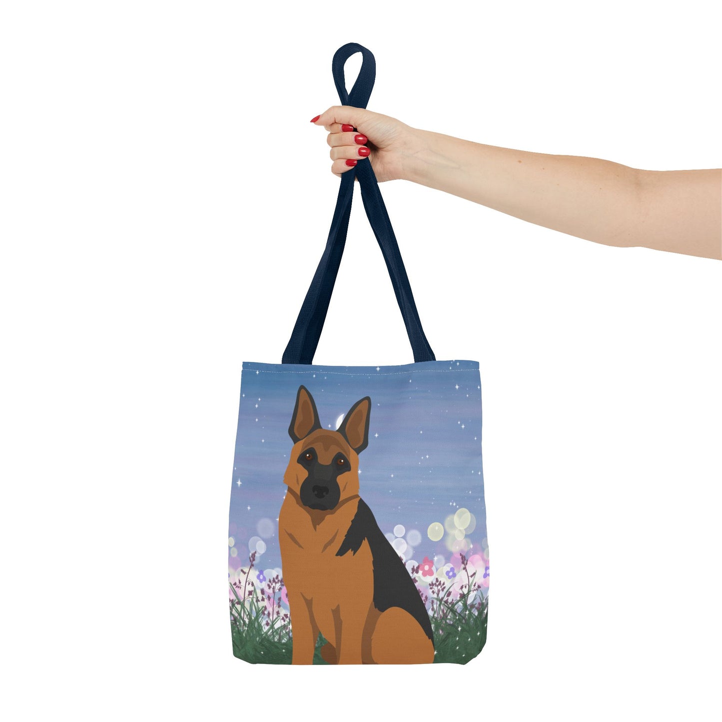 German Shepherd Dog Tote Bag 13x13