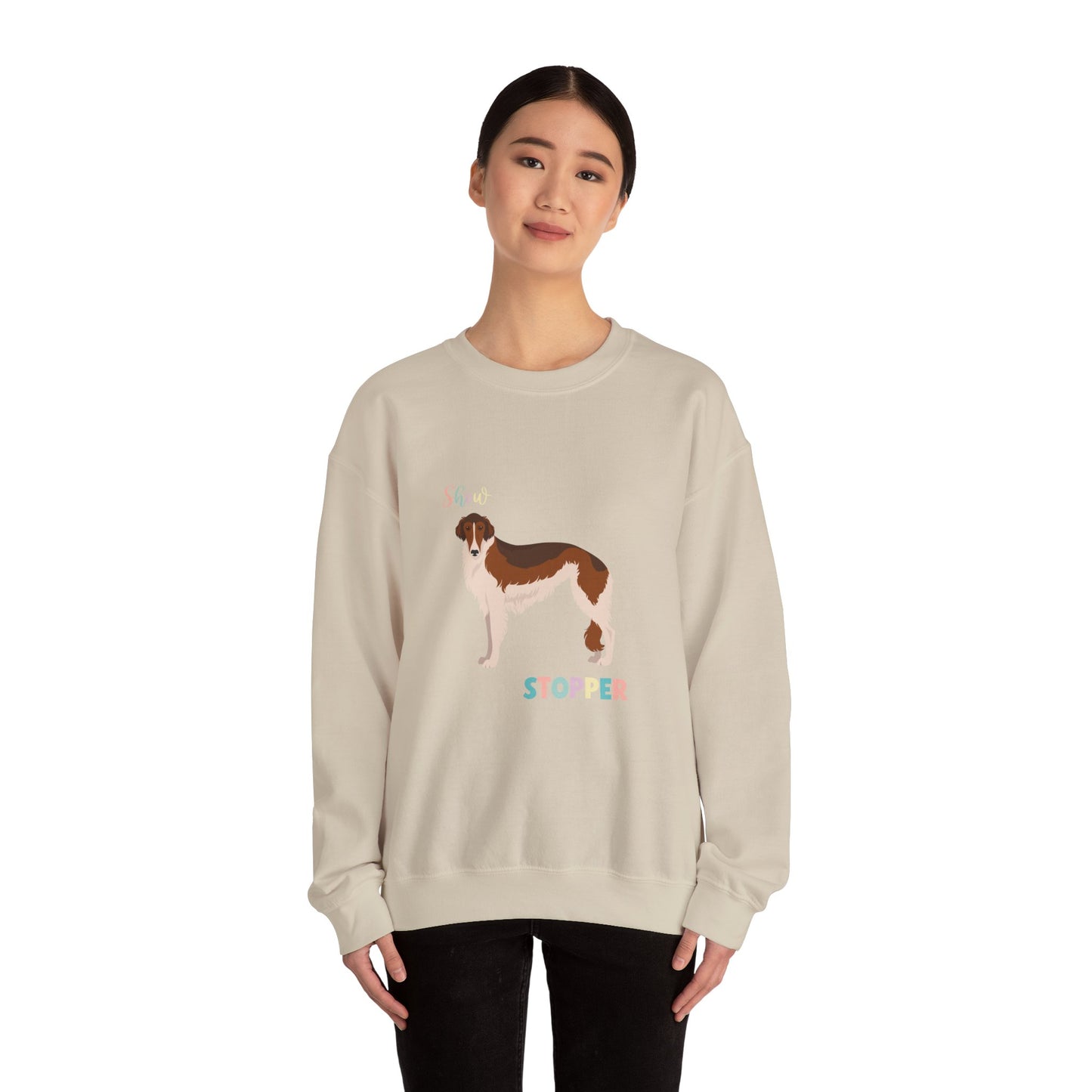 Borzoi Dog Unisex Heavy Blend Crewneck Sweatshirt