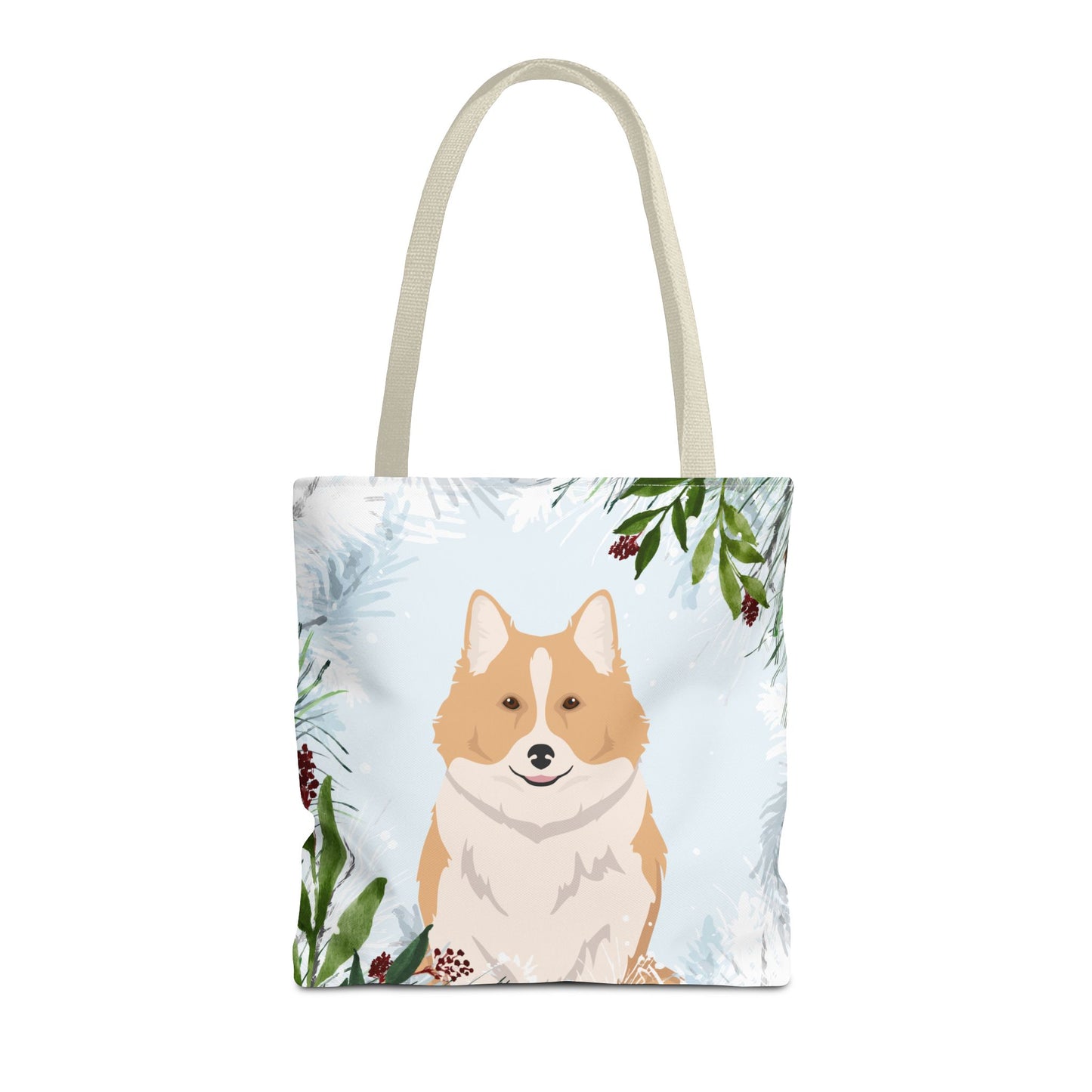 Icelandic Sheepdog Dog Christmas Holiday Tote Bag 16x16