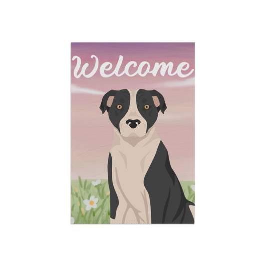 American Staffordshire Terrier Dog Welcome Garden Flag