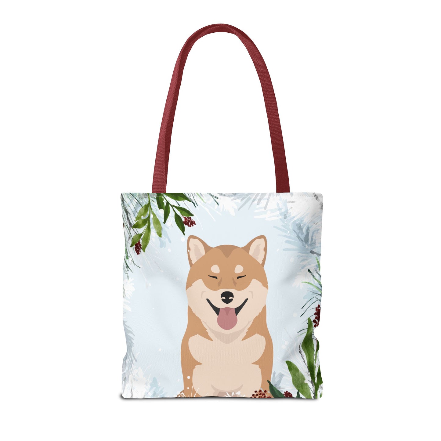 Shiba Inu Dog Christmas Holiday Tote Bag 16x16