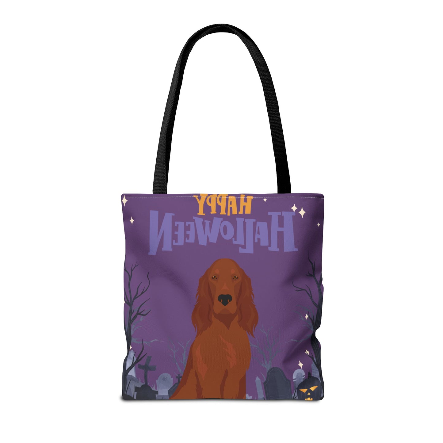 Irish Setter Dog Happy Halloween Tote Bag 16x16