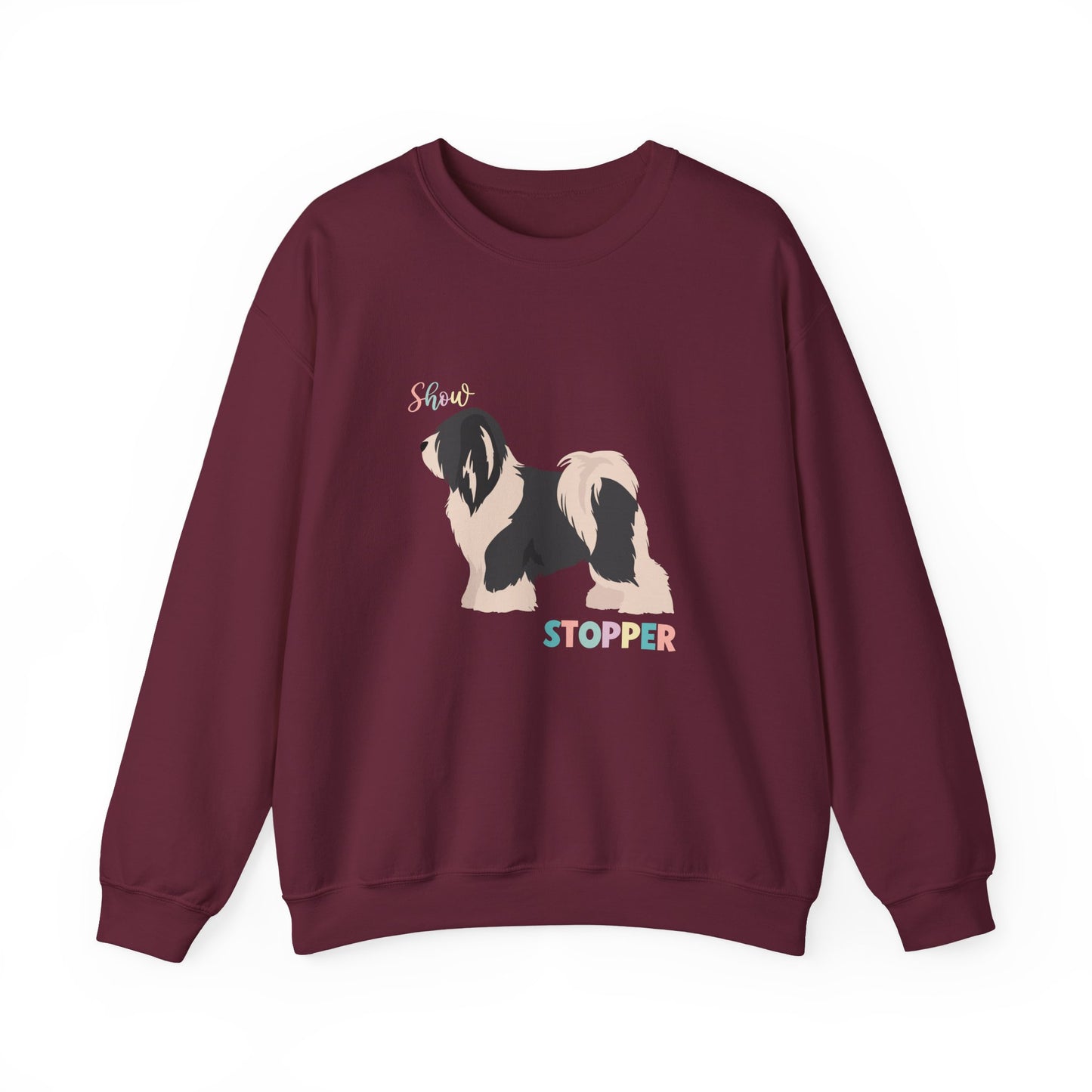 Tibetan Terrier Dog Unisex Heavy Blend Crewneck Sweatshirt