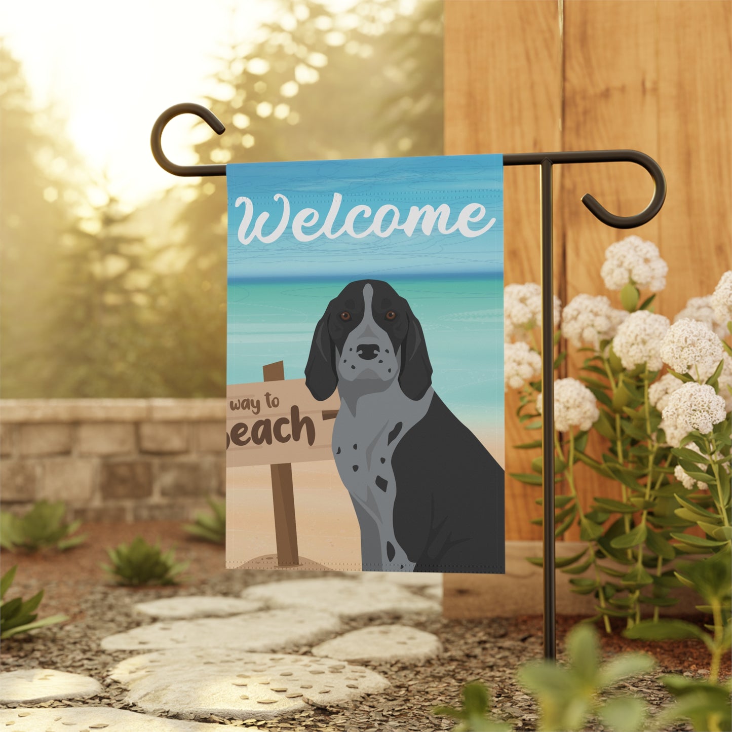American English Coonhound Dog Garden Flag