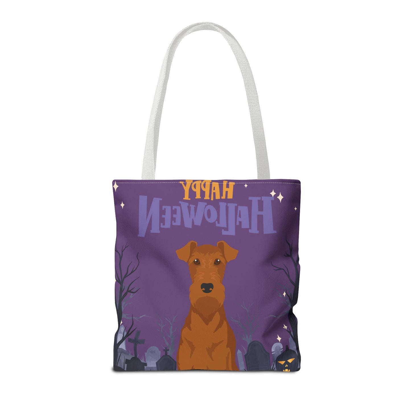 Irish Terrier Dog Happy Halloween Tote Bag 16x16
