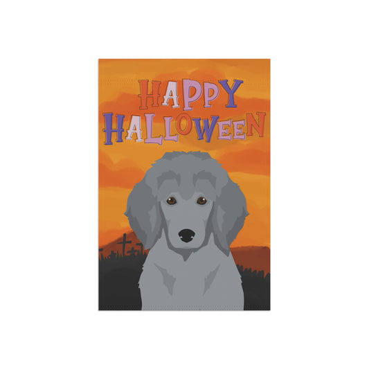 Poodle Dog Halloween Garden Flag