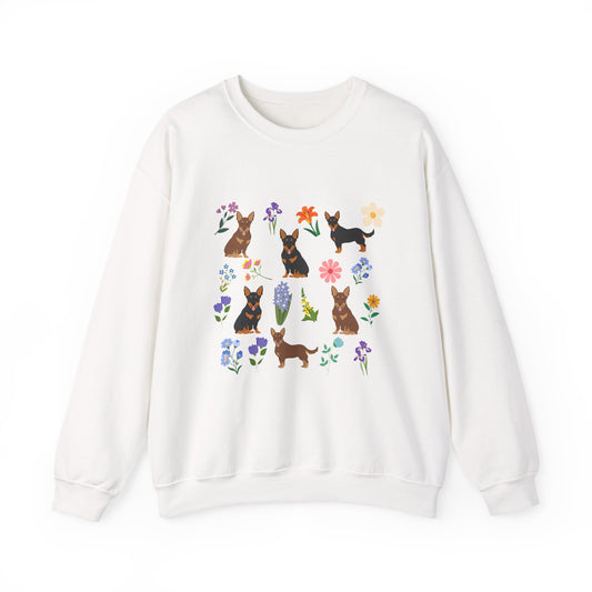Lancashire Heeler Dog Unisex Spring Cottage Core Crewneck Sweatshirt