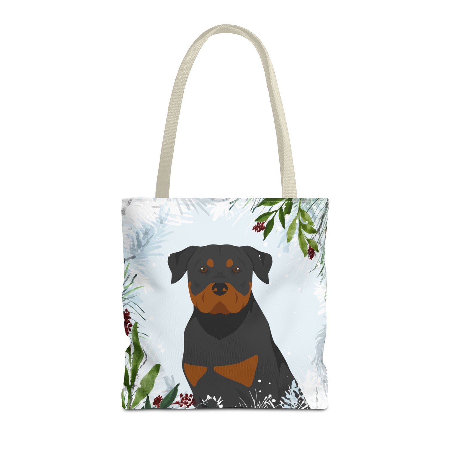 Rottweiler Dog Christmas Holiday Tote Bag 16x16
