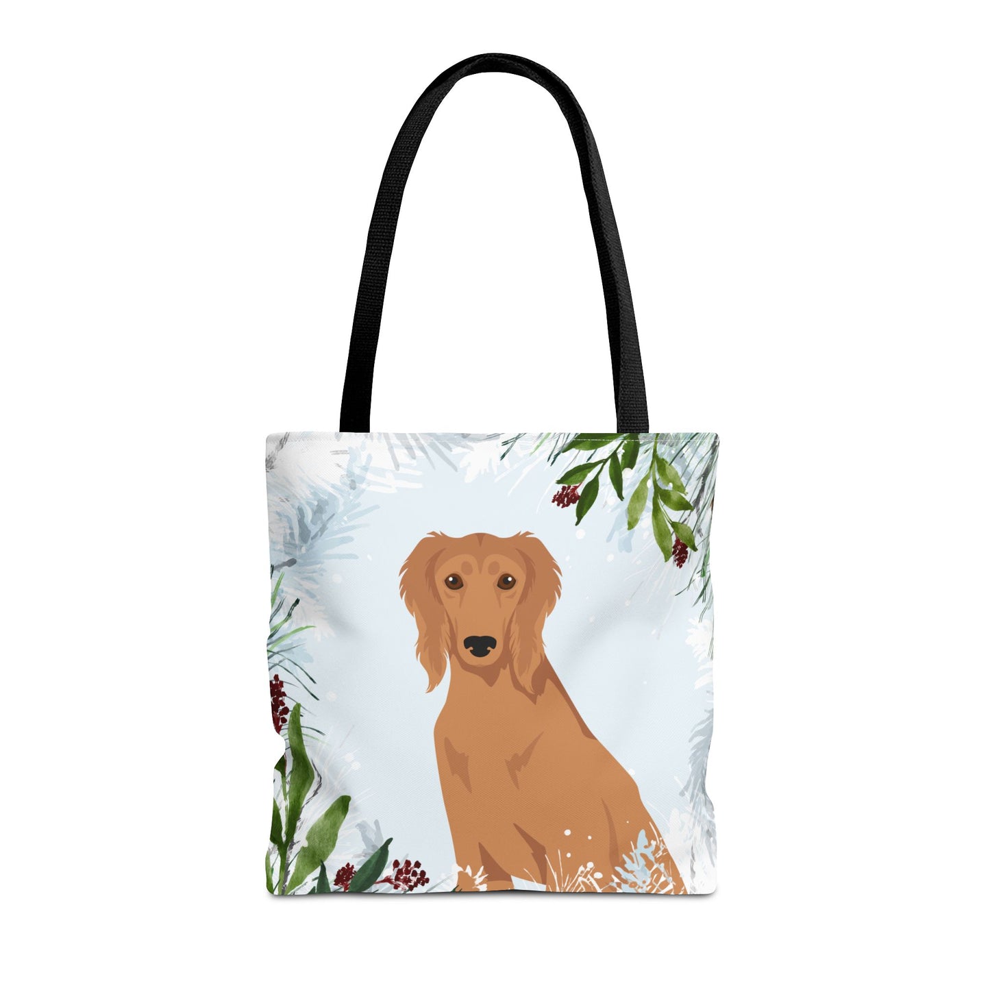 Saluki Dog Christmas Holiday Tote Bag 16x16