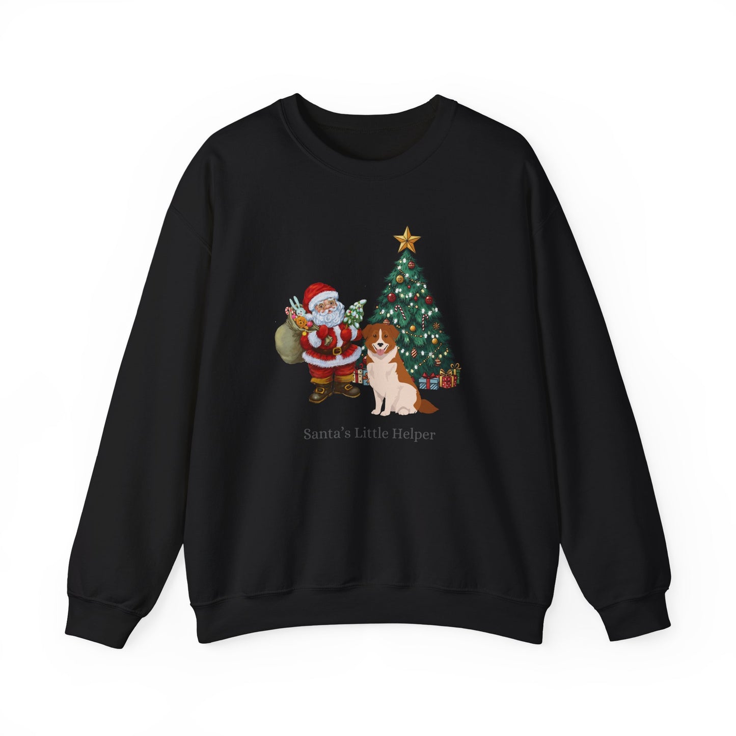 Aidi Dog Santa's Little Helper Unisex Heavy Blend Crewneck Sweatshirt